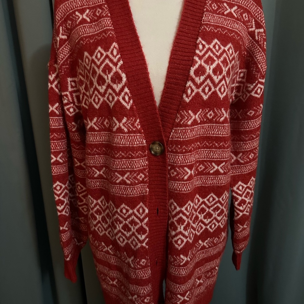 LOFT Fair Isle Cardigan Sweater – Women’s Medium